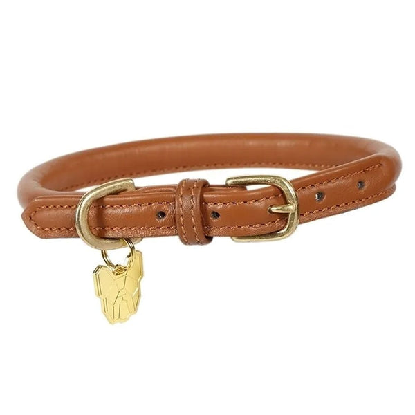 Digby & Fox Rolled Leather Dog Collar