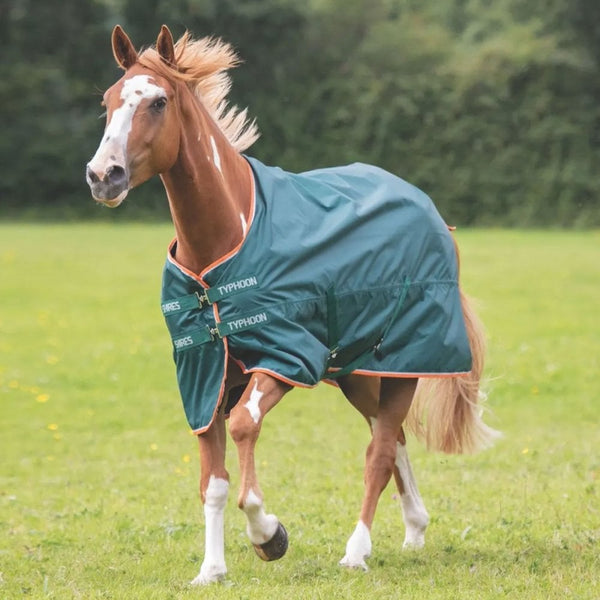 Shires Typhoon Lite Standard Neck Turnout Rug Green