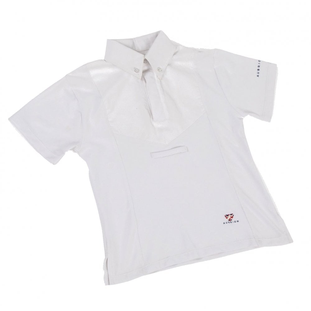 Maids / Childs Short Sleeve Tie Shirt White