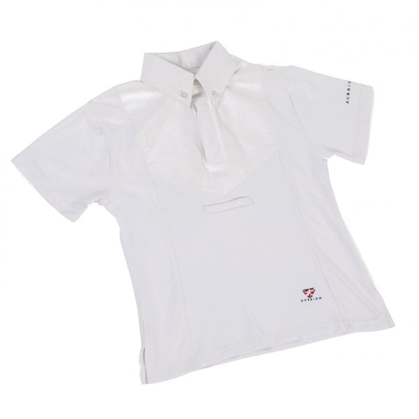 Maids / Childs Short Sleeve Tie Shirt White