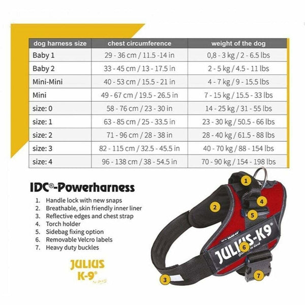 Julius-K9 IDC Powerharness Pink FLORAL