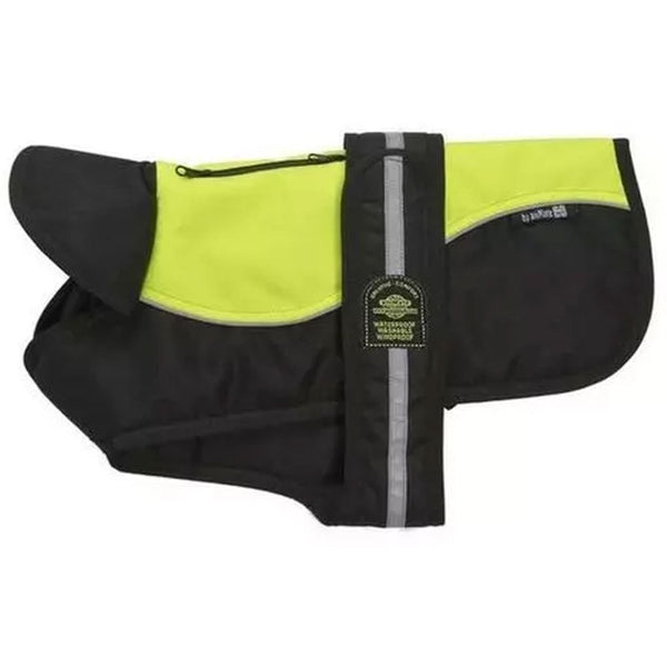 Outhwaites Reflective Hi-Viz/Black Padded Underbelly Harness Dog Coat