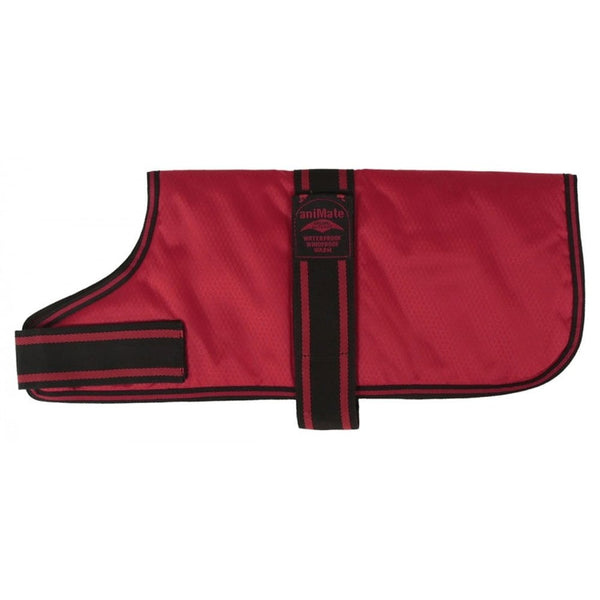 Outhwaites Red Padded Nylon Dog Coat