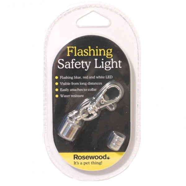 Rosewood Safety Dog Collar Blinker Light
