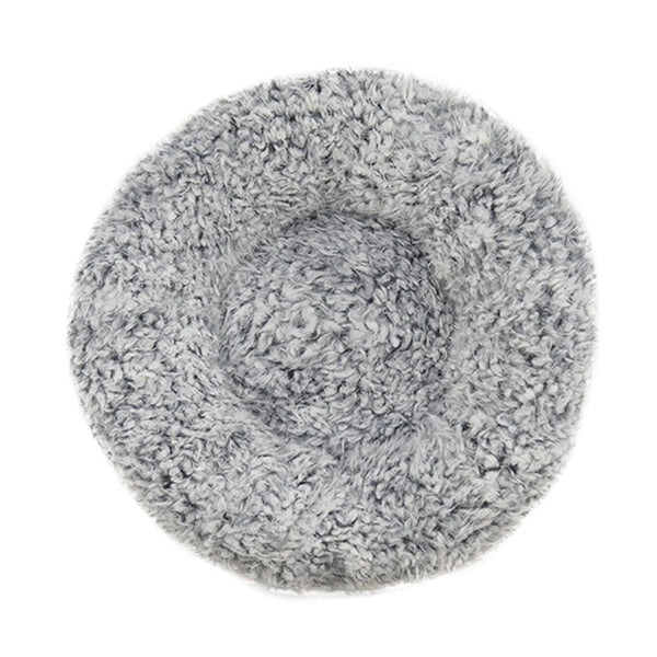 Rosewood Silver Fluff Comfort Round Dog Bed