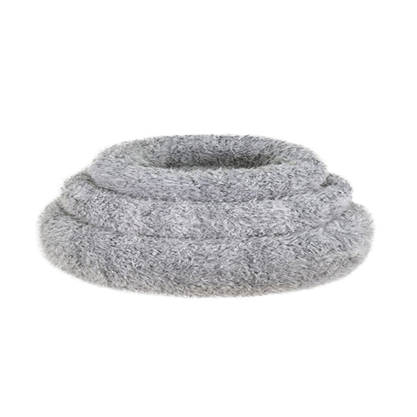 Rosewood Silver Fluff Comfort Round Dog Bed