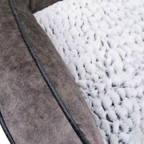 Rosewood Grey Luxury Plush Sofa Dog Bed