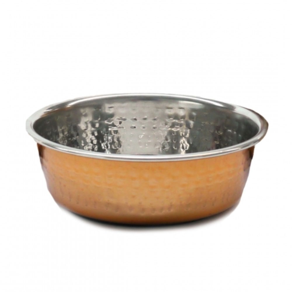 Rosewood Hammered Copper Pet Bowl