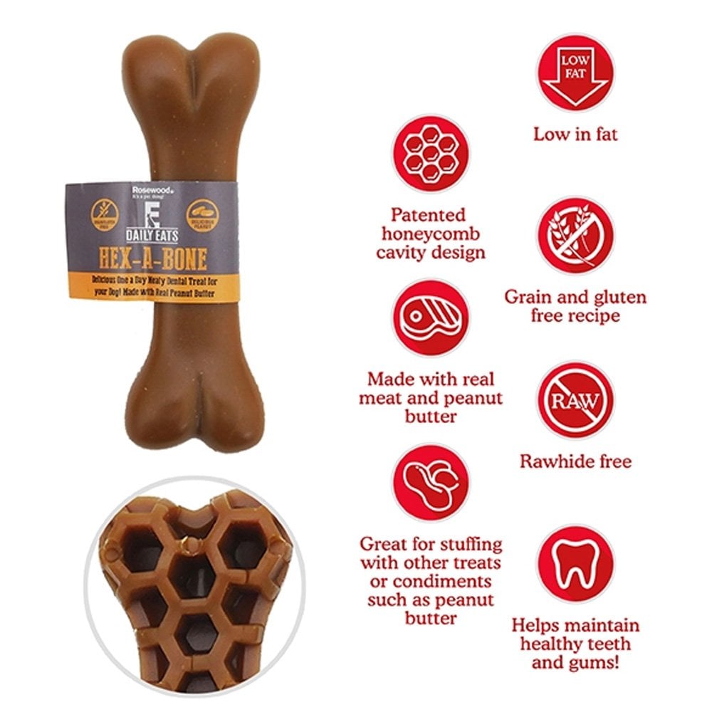 Rosewood Hex-A-Bone Dog Treat 54g