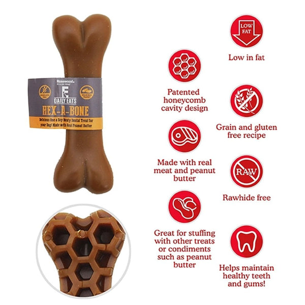 Rosewood Hex-A-Bone Dog Treat 54g