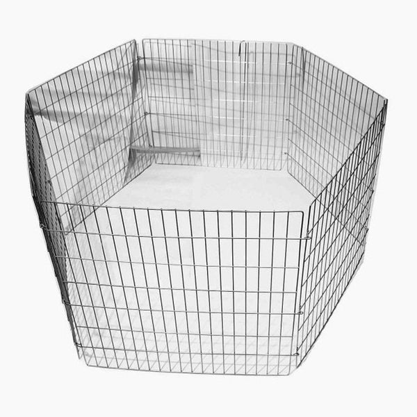 Rosewood Hexagon Puppy Play Pen - 6 x 60cm