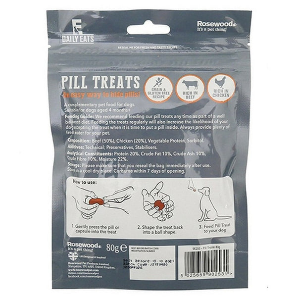 Rosewood Pill Dog Treats 80g