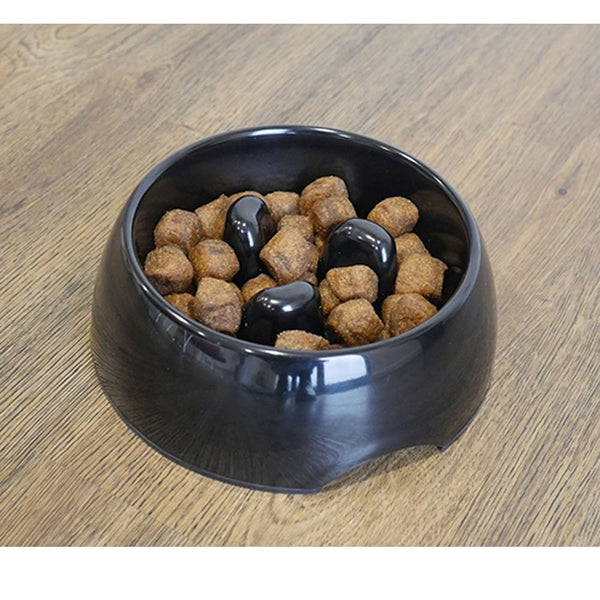 Rosewood Anti-Scoff Slow Feeder Dog Bowl Black