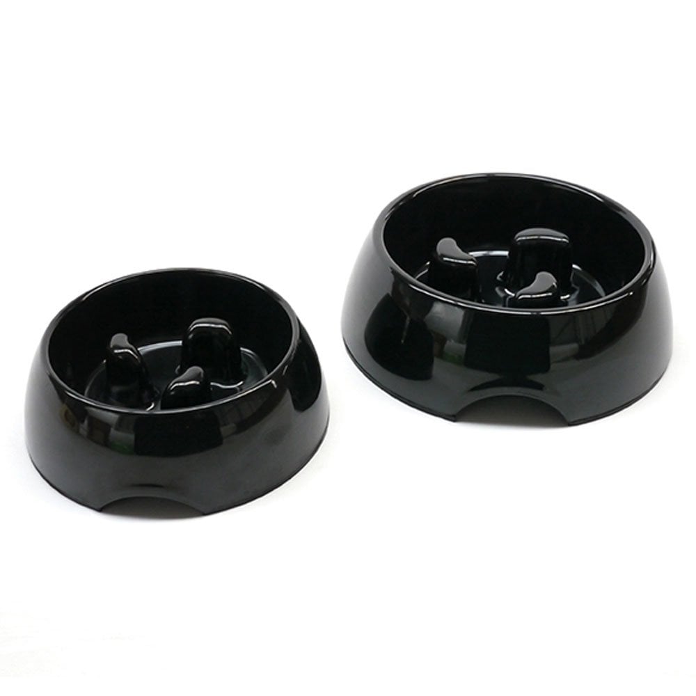 Rosewood Anti-Scoff Slow Feeder Dog Bowl Black