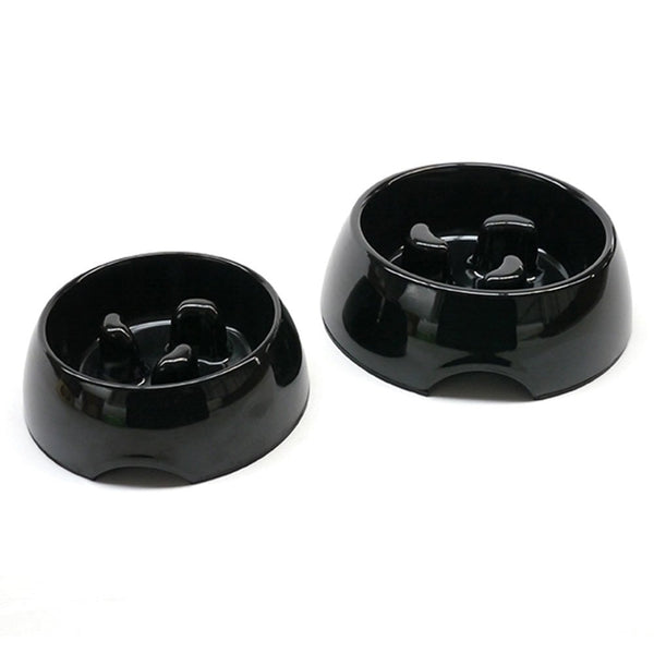 Rosewood Anti-Scoff Slow Feeder Dog Bowl Black