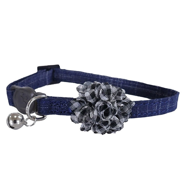 Rosewood Cat Collar Blue Scrunch