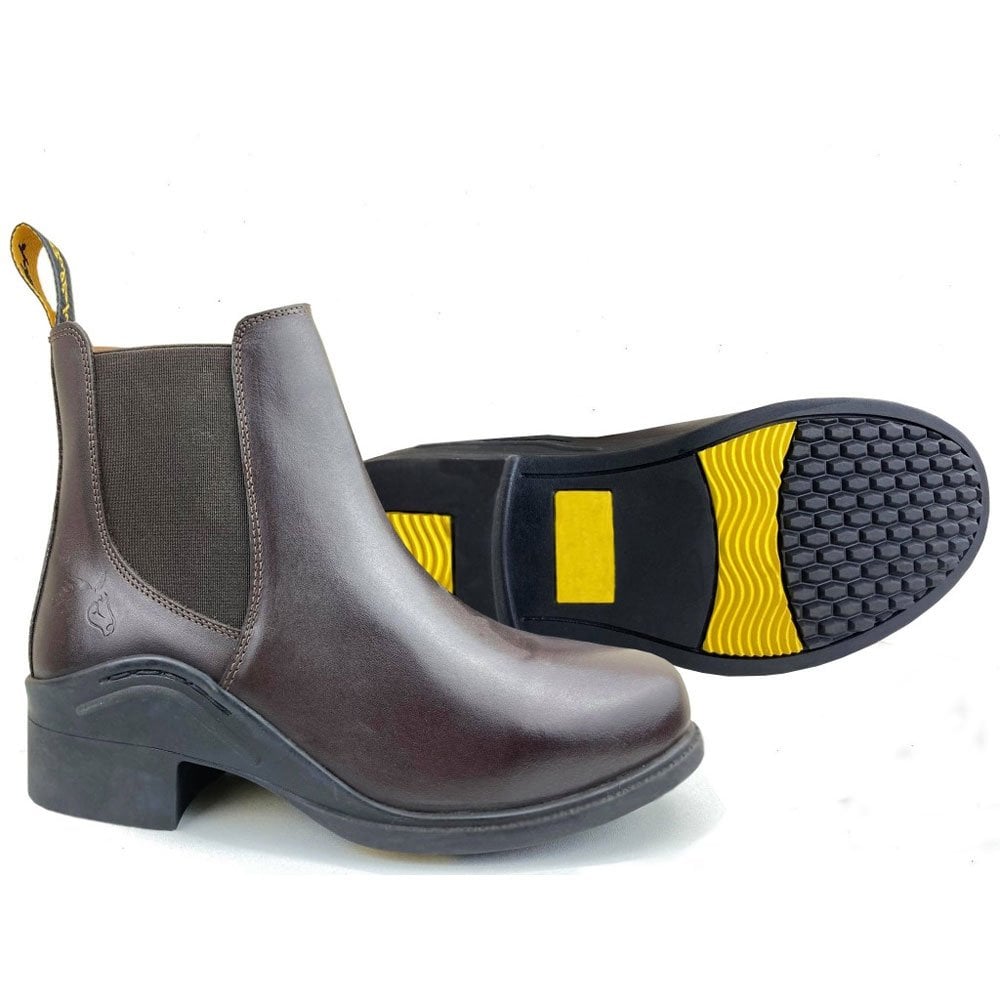 Gallop Elegance Leather Jodhpur Boots Brown
