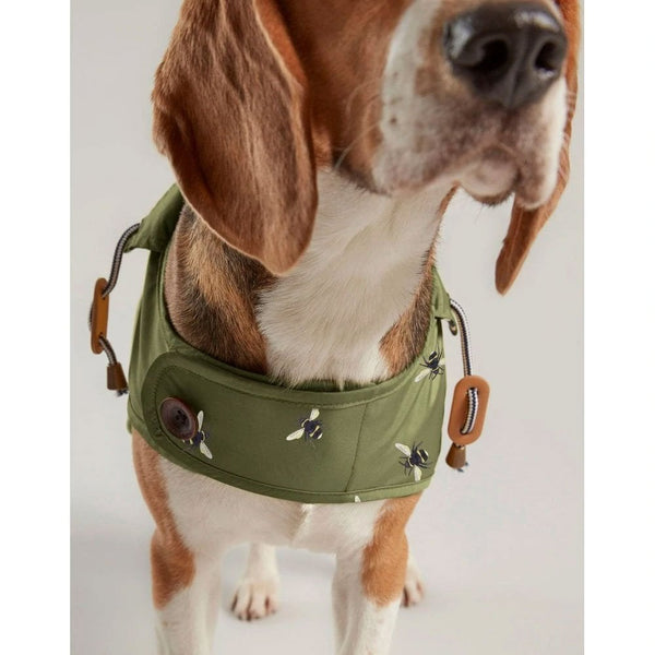 Joules Khaki Bee Water Resistant Dog Coat