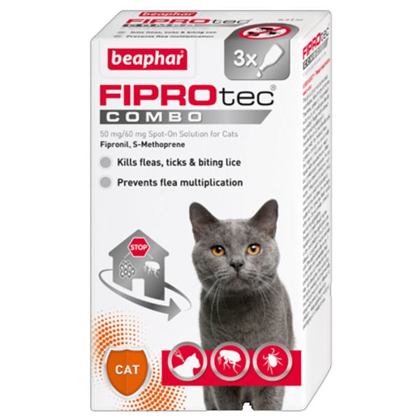 Beaphar FIPROtec Spot-On Combo For Cats 3 pipettes