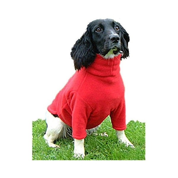 HotterDog Fleece Dog Jumper Red