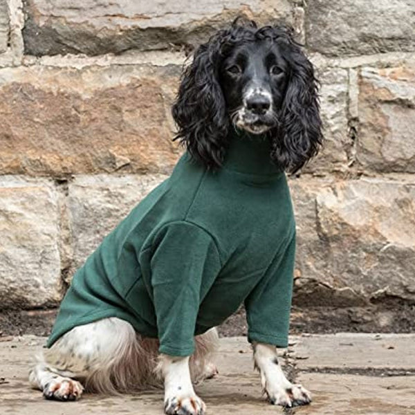 HotterDog Fleece Dog Jumper Forest Green