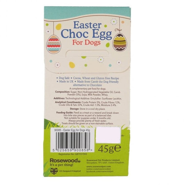 Rosewood Easter Choc Egg For Dogs 45g