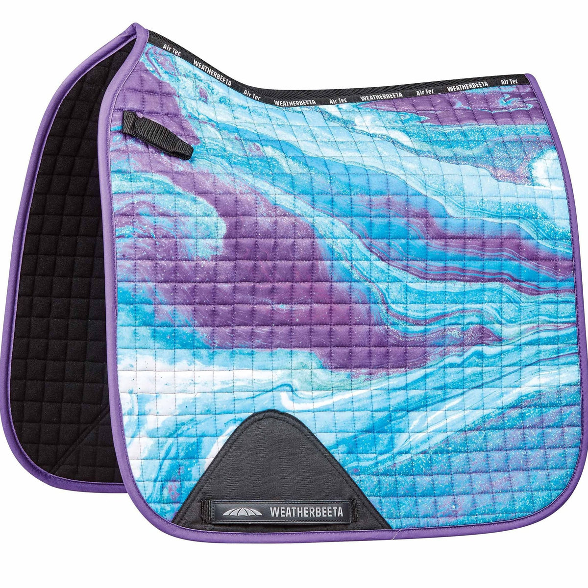 Weatherbeeta Prime Marble Dressage Saddle Pad Purple Marble