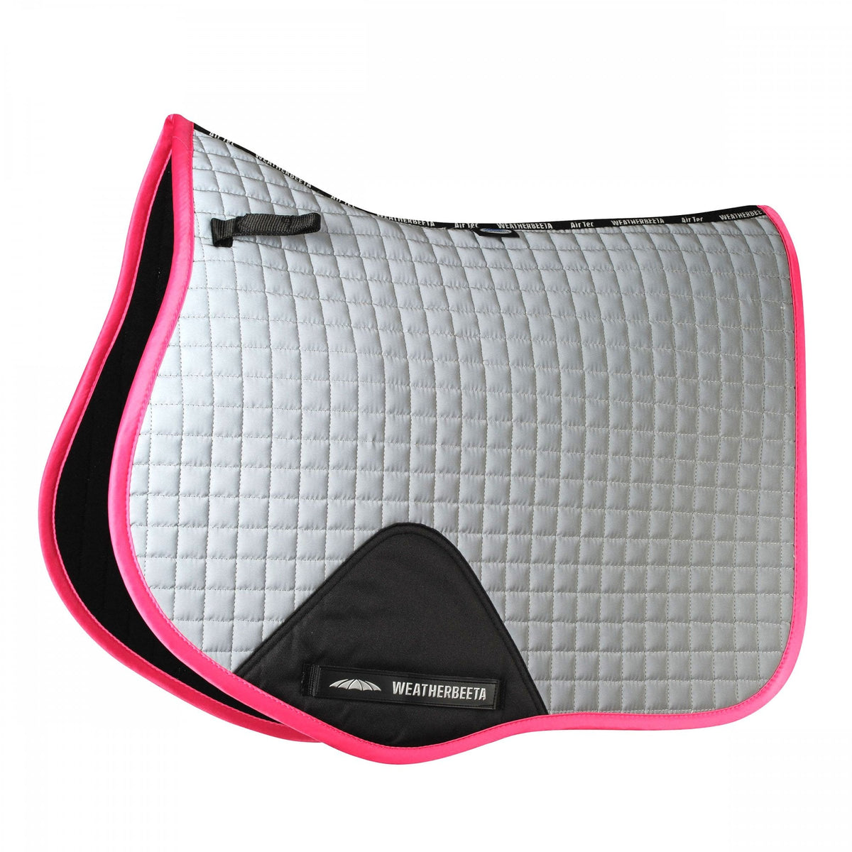 Weatherbeeta Reflective GP Saddle Pad Sliver/Pink