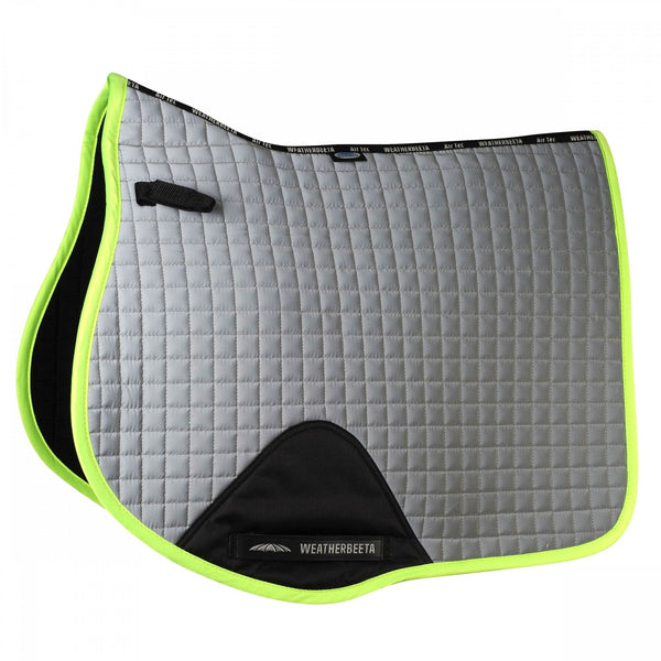 Weatherbeeta Reflective GP Saddle Pad Sliver/Yellow
