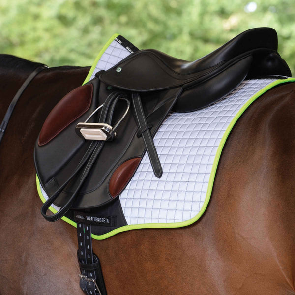 Weatherbeeta Reflective GP Saddle Pad Sliver/Yellow