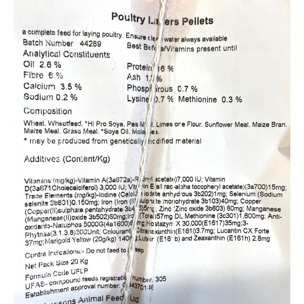 Burnhills Poultry Layers Pellets 20Kg