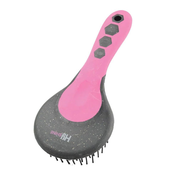 Hy Shine Pro Groom Glitter Mane & Tail Brush Black & Pink