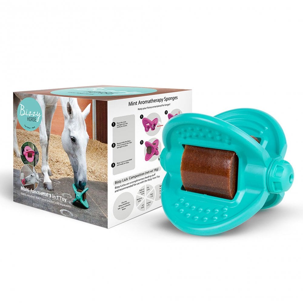 Bizzy Ball Horse Toy - Aqua