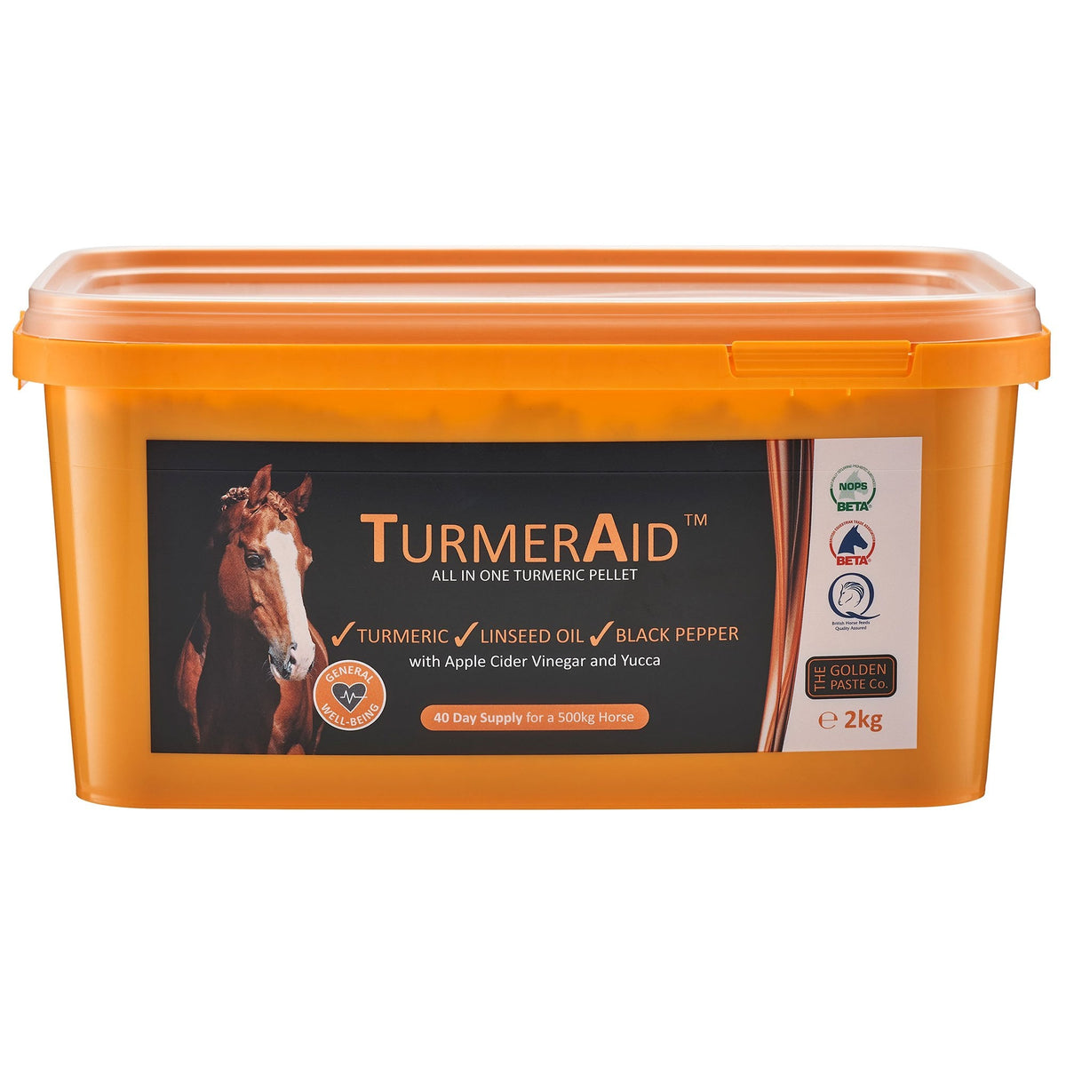 TurmerAid Turmeric Pellets 2Kg - Horse Supplement
