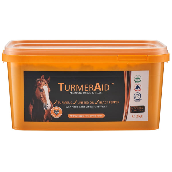 TurmerAid Turmeric Pellets 2Kg - Horse Supplement