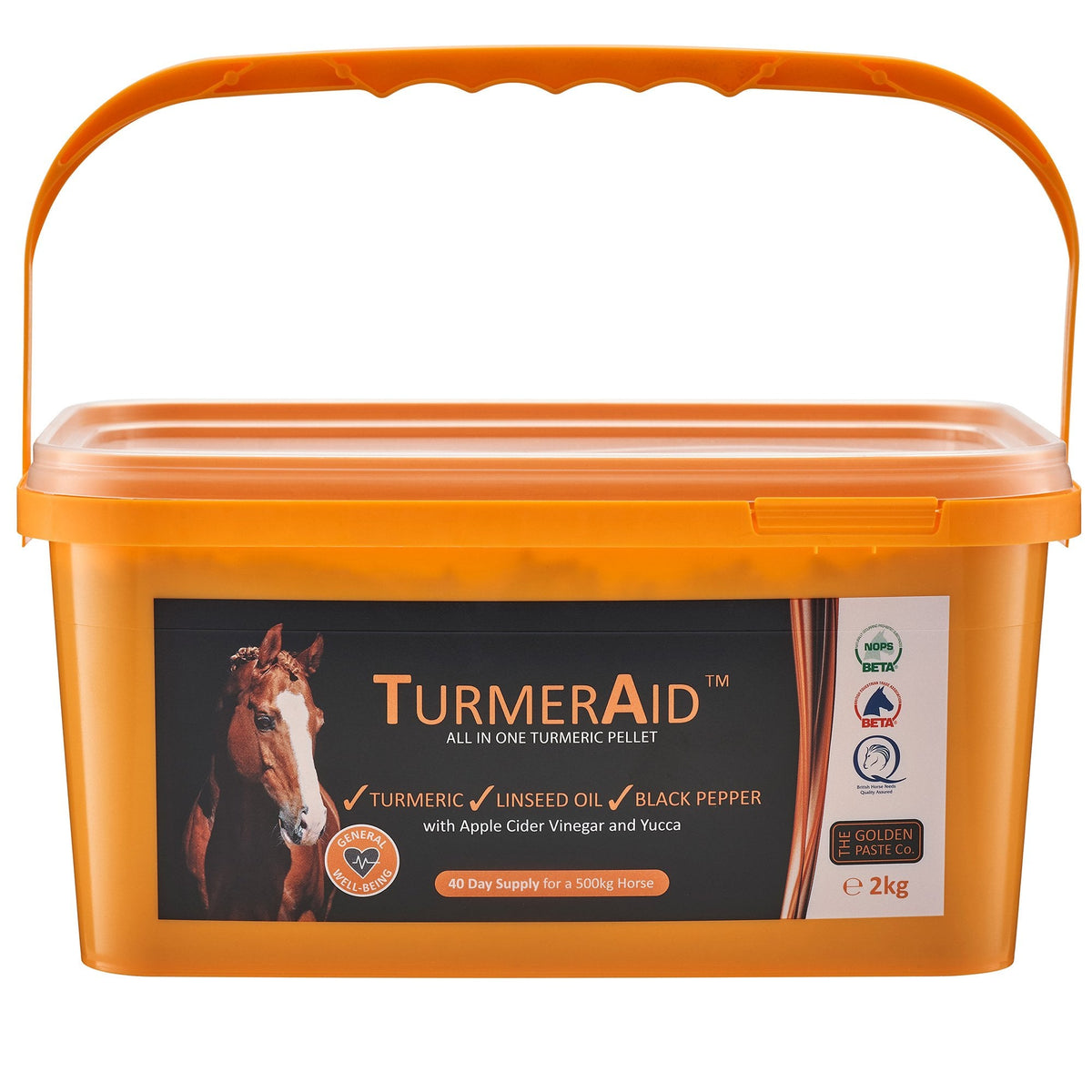 TurmerAid Turmeric Pellets 2Kg - Horse Supplement