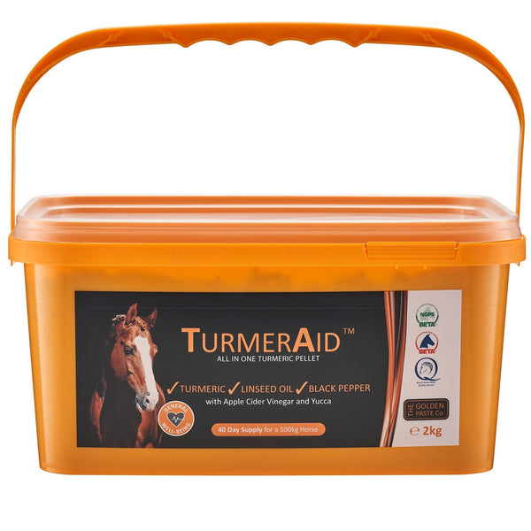 TurmerAid Turmeric Pellets 2Kg - Horse Supplement