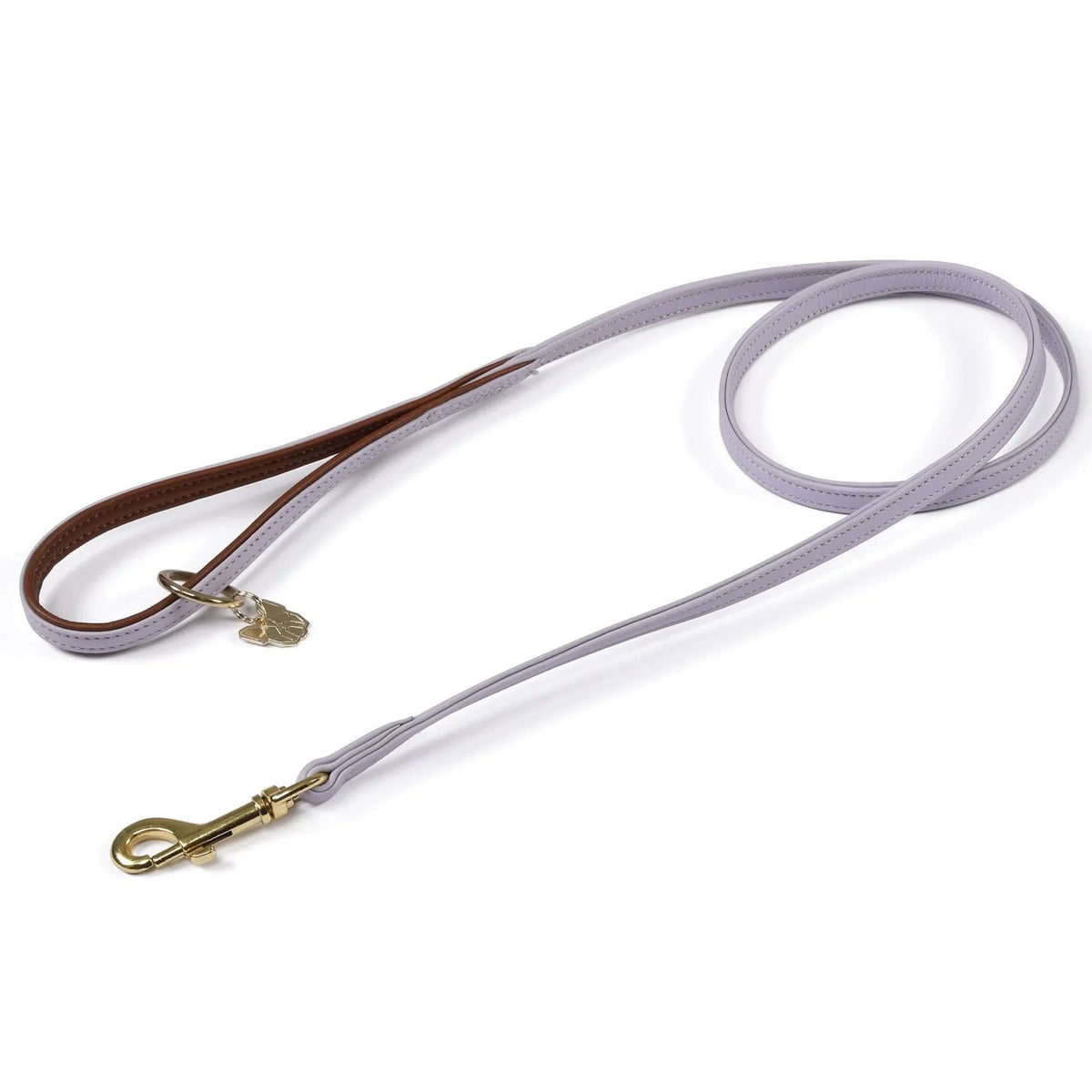 Digby & Fox Padded Leather Dog Lead Lilac