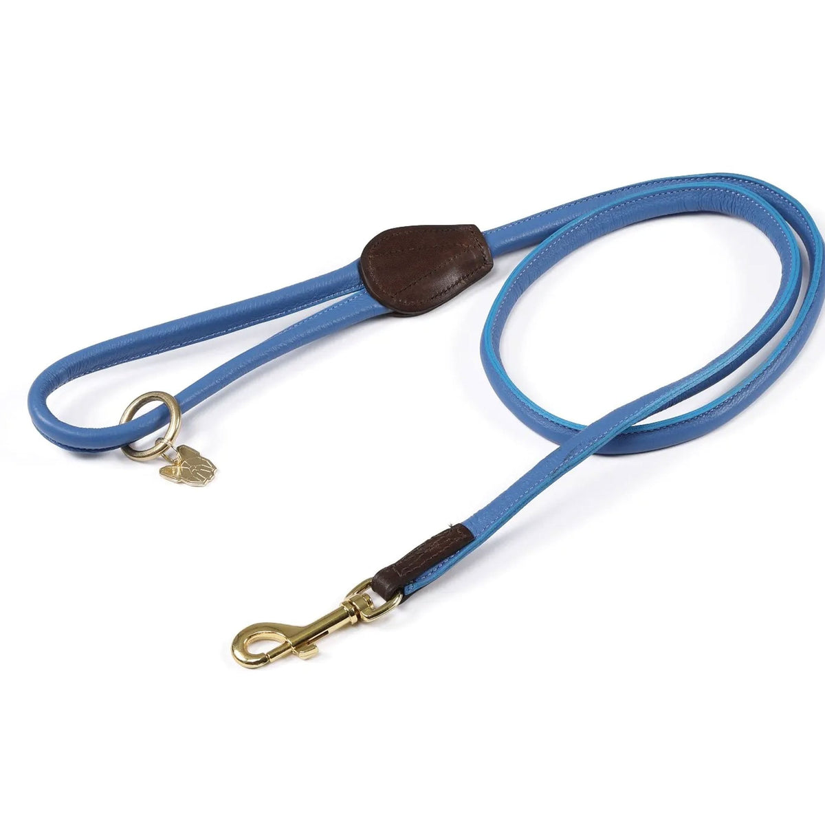 Digby & Fox Rolled Leather Dog Lead Royal