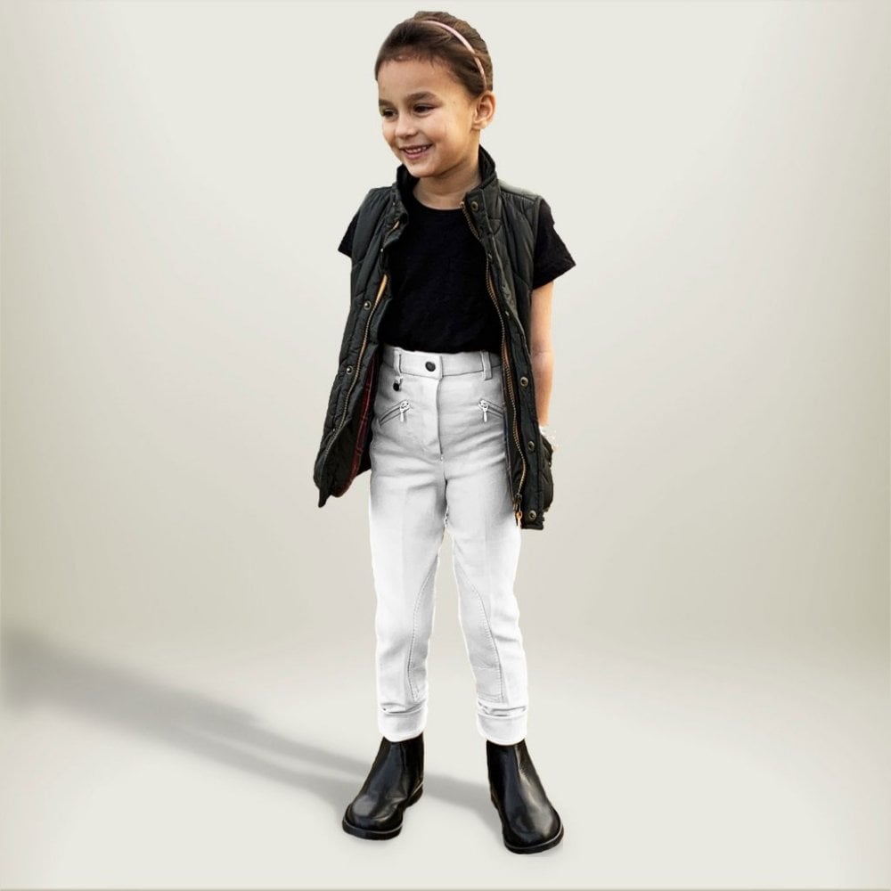 Gallop Classic Childs Jodhpurs White