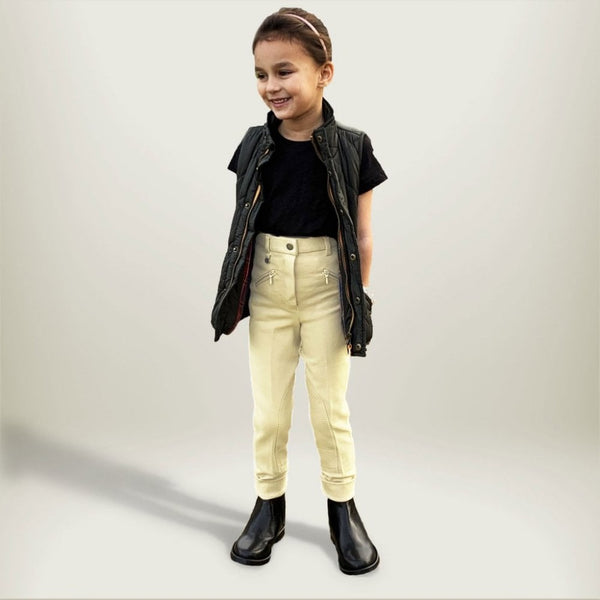 Gallop Classic Childs Jodhpurs Light Yellow