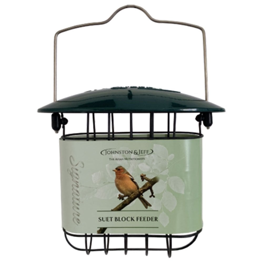 Johnston & Jeff Green Cast Metal Suet Block Feeder