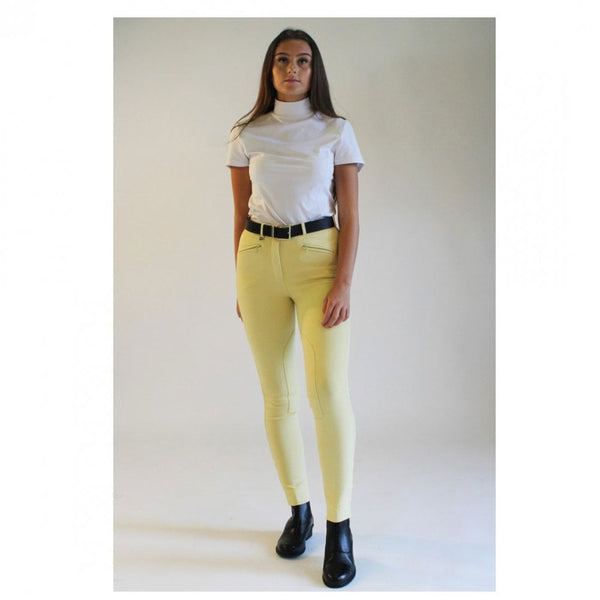 Gallop Classic Ladies Jodhpurs Light Yellow