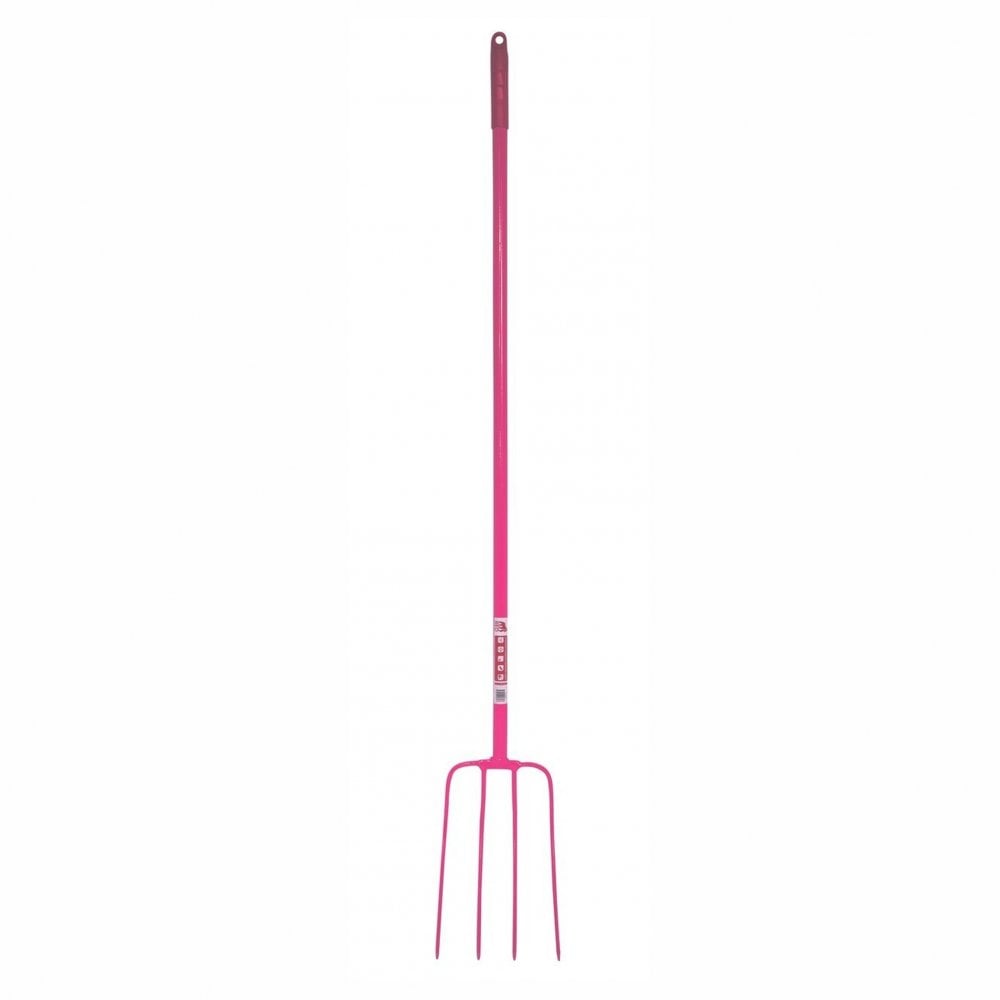 Red Gorilla 4 Prong Manure Fork Straight Handle