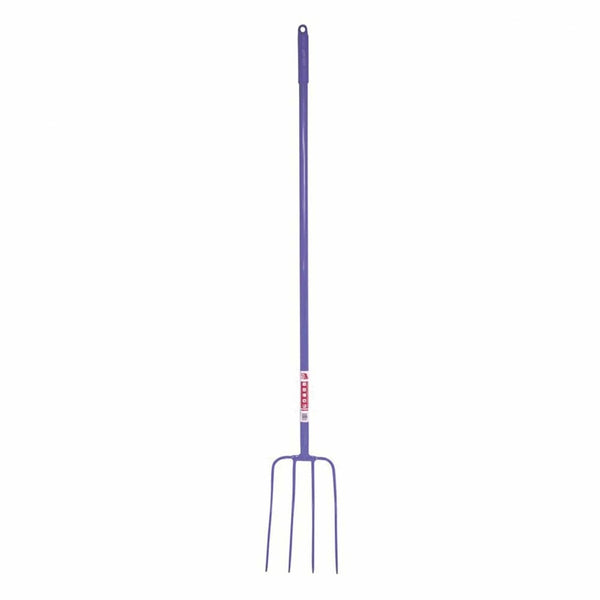 Red Gorilla 4 Prong Manure Fork Straight Handle