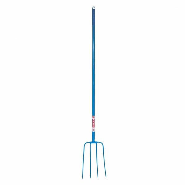 Red Gorilla 4 Prong Manure Fork Straight Handle