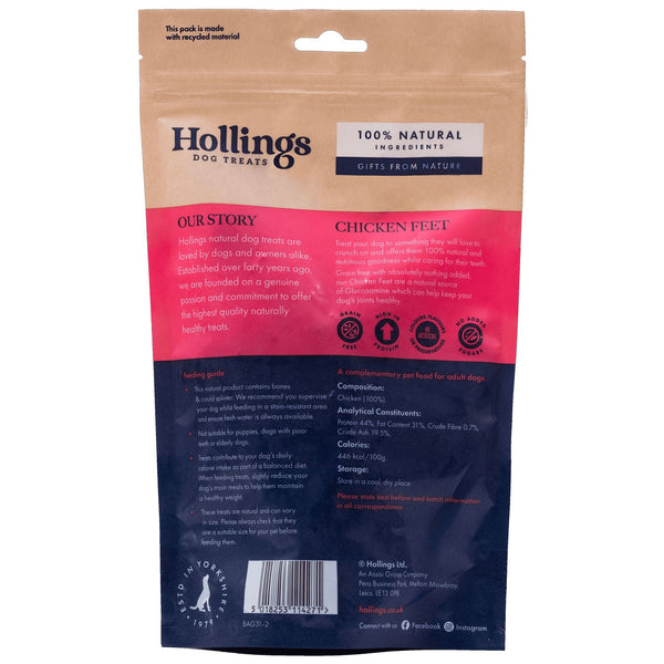 Hollings 100% Natural Chicken Feet 100g