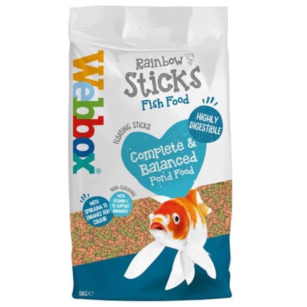 Webbox Rainbow Koi & Pond Sticks 5kg
