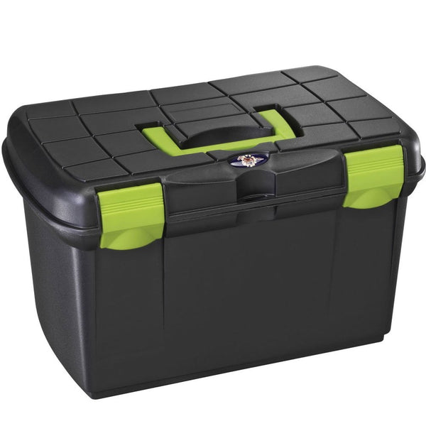 Plastica Panaro Tack Box Art 161 Black/Pistachio Medium