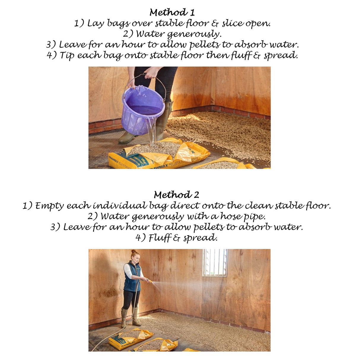 STRAWMAX STRAW Pellets - Horse Bedding 15Kg